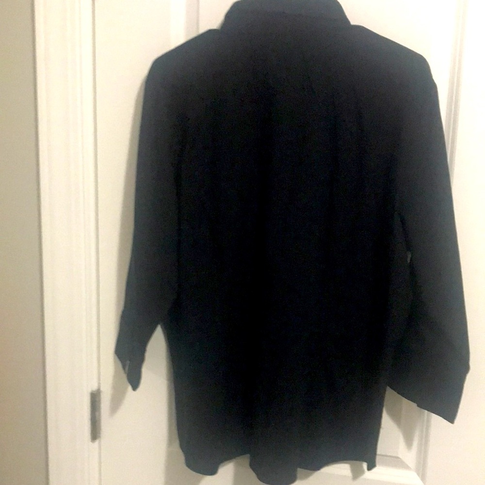 St John’s Bay black 3/4 sleeves cotton spandex size 1X stretchy - Picture 3 of 3